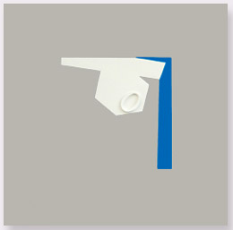 Ermanno Leinardi 2005 - spazio ambiguo - acrilico su tela  cm 40 x 40